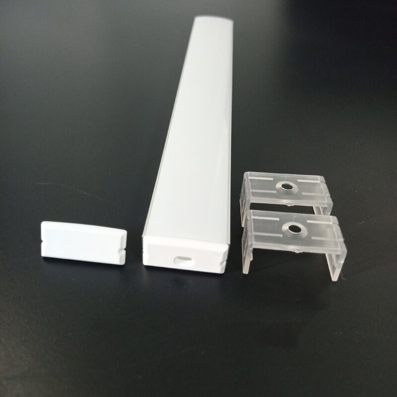U Shape LED Bar Light Milky Diffuser Cover Aluminum Extrusion Profile