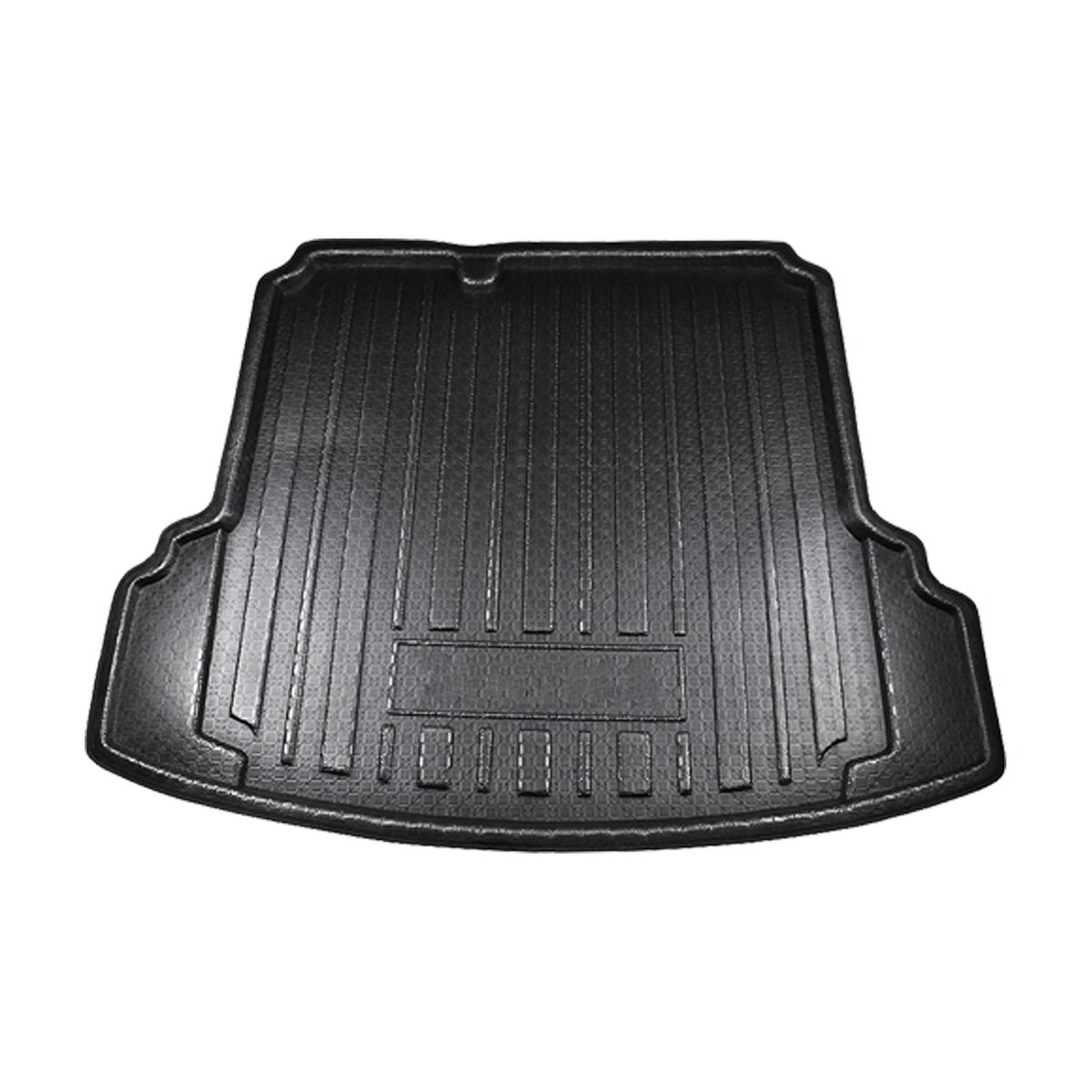 thumbnail image 2 of Custom Fit Black Trunk Cargo Tray Mat For Volkswagen Jetta 2019-2025 (Mk7) - Waterproof, Easy Clean 2 of 6