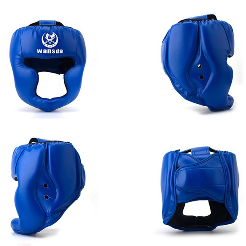 Boxing Training Sanda Enclosed Helmet Muay Thai Fighting Protection Gears Guard Head Protective Gear Helmet