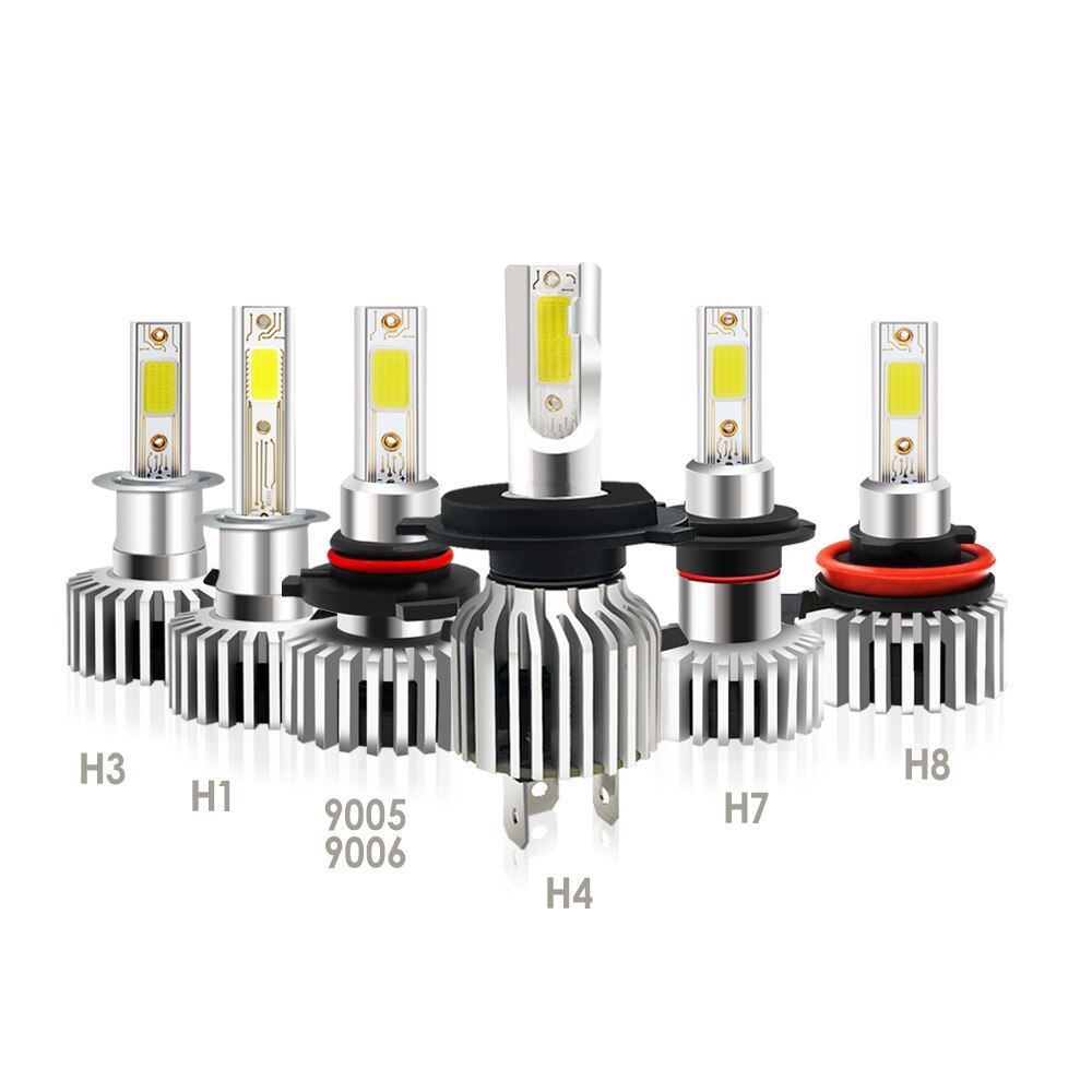 2 stücke 6000K 8000K H7 H1 H4 9006 9005 H8 H11 H3 hir2 LED 100W Automobil 20000LM 12V Kolben Lampen 2 seiten Dioden Ersetzen Teile Lampe