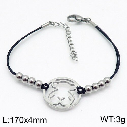 Nouveauté rouge corde Bracelet ours forme Bracelets femme bijoux accessoires: 4