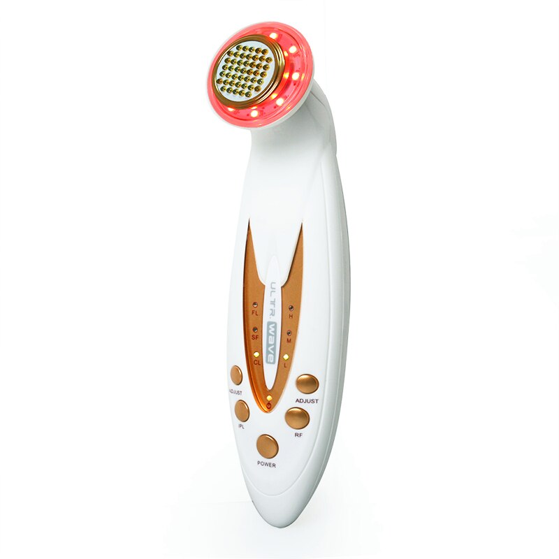 Aoko led fóton terapia dispositivo rf radiofrequência máquina da beleza face lifting remoção do enrugamento pele aperto massagem facial spa