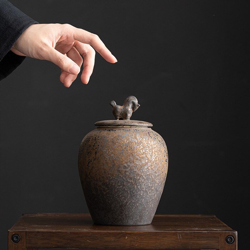 Keepsake Urn Container for Ashes Pet Memorial Cremation Urns Ceramic Urn Funeral Urns