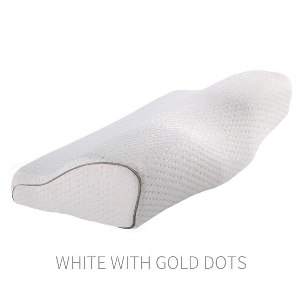 Praktiska 50*30*10cm örngott kuddfodral hem fjäril formad kontor sover bekvämt 62*34*11 memory foam relax: Guldprickar / 50 x 30cm