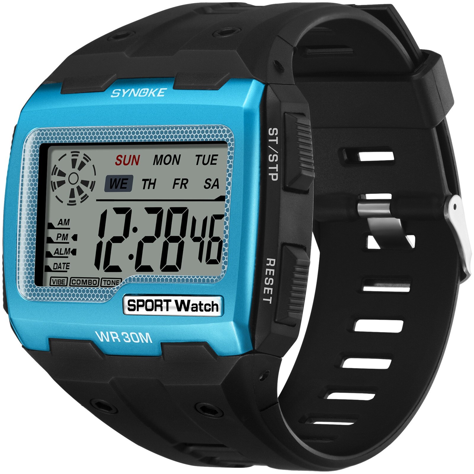Mannen Outdoor Horloges Sport Horloge Wekker Chronograaf 30M Waterdicht Horloge Man Digitale Horloges: D