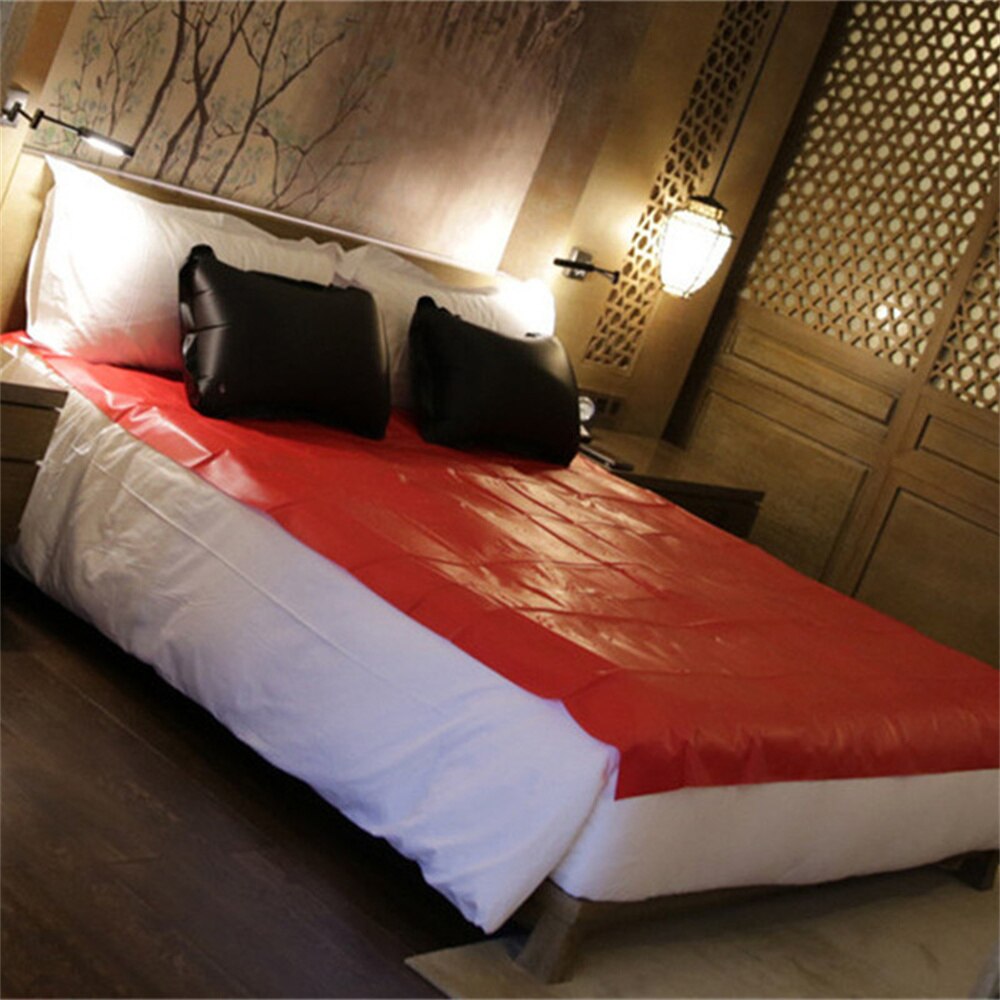 Bedding Sheet Waterproof PVC Adult Sexy Games Home Bedroom King Queen Size Bed Sheets Set