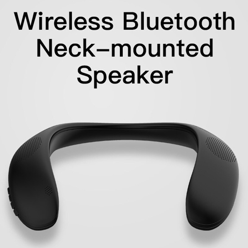 Bluedio Hs Hals Gemonteerde Bluetooth Speaker Portable Wireless Speaker Bluetooth 5.0 Met Bass Fm Radio Ondersteuning Sd Card Slot