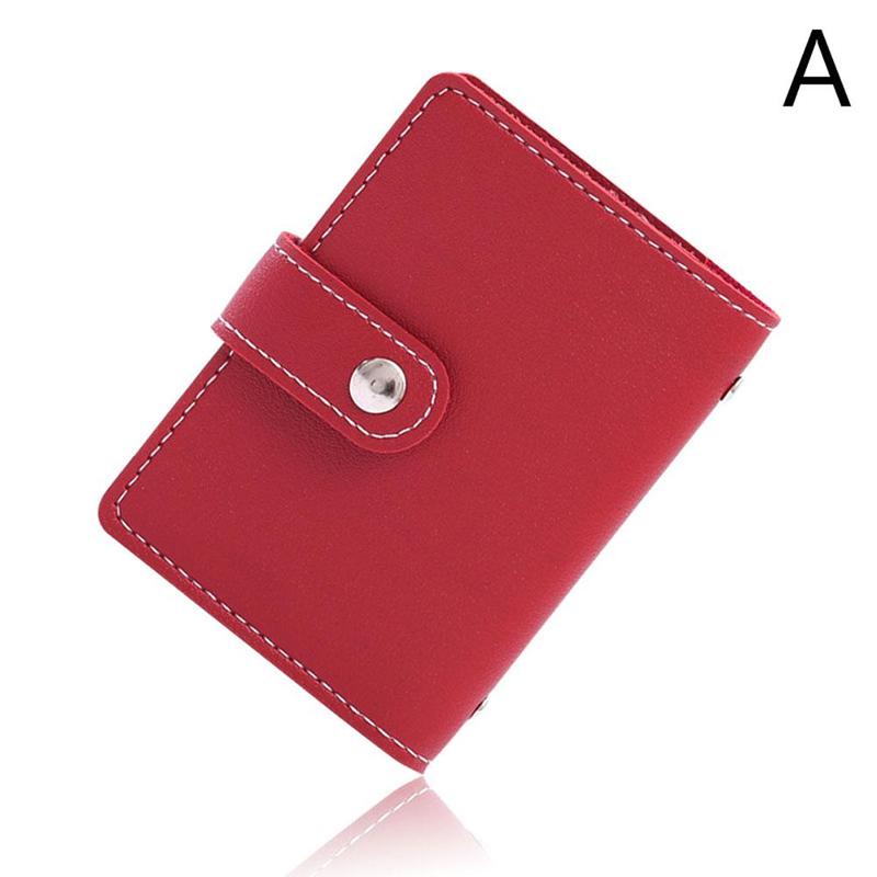 26 Card Slots Bank Card Cover Anti-theft Anti-degaussing Shielding Card Holder Card NFC Multi-card Bag H7B8: Red