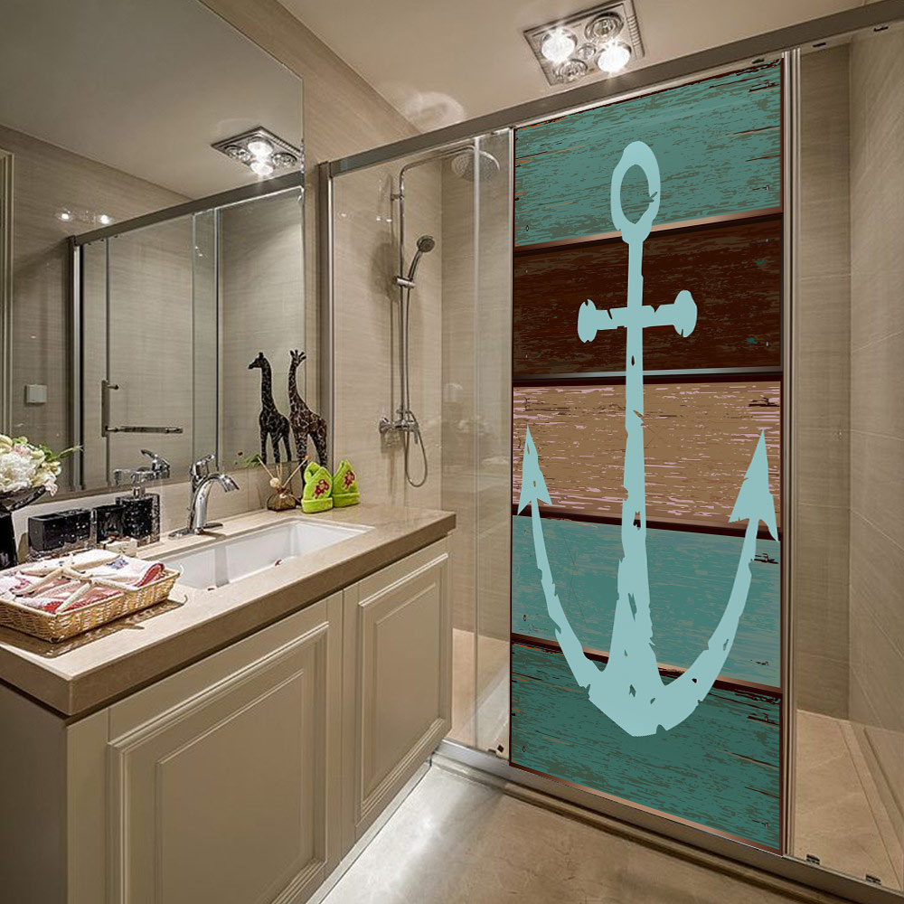3D Anchor door stickers wall stickers self-adhesive waterproof removable