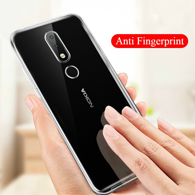 Slim Transparent TPU Case for Nokia X6 / Nokia 6.1 Plus Case Silicone Soft Phone Back Cover Shockproof 6.1Plus TA-1099 5.8&quot;