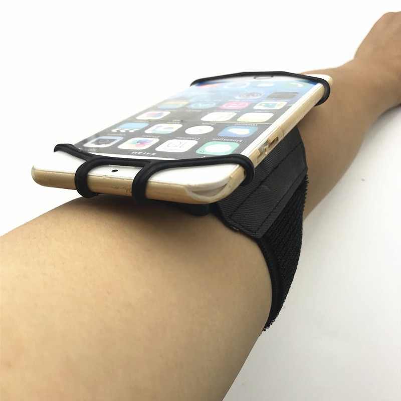 Wrist strap mobile phone holder 180 Degree Rotating Wristband Bracket Outdoor Hiking Cycling Sport Arm Band phone holder
