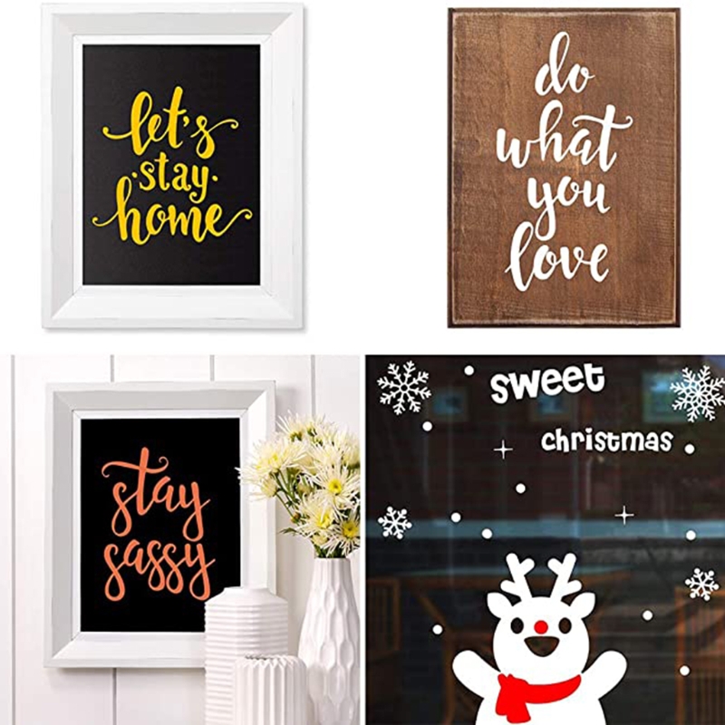 Car Self-Adhesive Silk Screen Printing Stencil Reusable Sign Stencils Painting