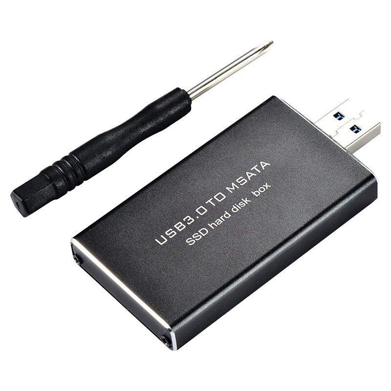 Usb3.0 To Msata Mini-Sata 30Mm x 50Mm Full Size Ssd Portable Hard Disk Driver External Enclosure