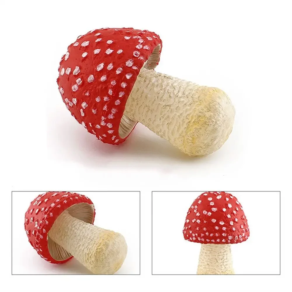 Modelo de vegetais estatuetas de fungos matsutake oyste simulação artificial cogumelo pleurotus planta modelo de fungo decoração de jardim: vinho