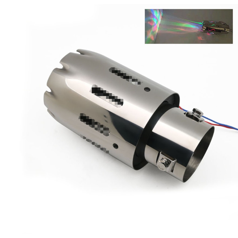Universal Stainless Steel Turbo Sound Exhaust Muffler Pipe Tail Throat-Whistle Car Blow off Valve-Tip Simulator-Whistler A5KD