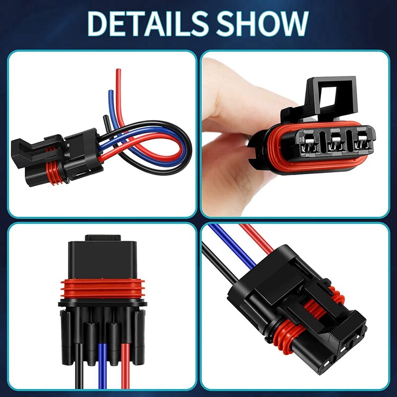 12PCS Pulse Power Plug Connector Pigtail Connector Power Harness For Polaris Ranger XP1000 &amp; RZR RS1