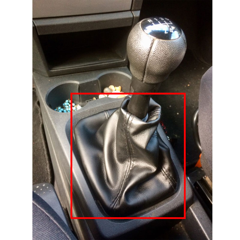 Pomo de cambio de marchas de coche, bota de cuero Gaitor para Opel MERIVA A 2003