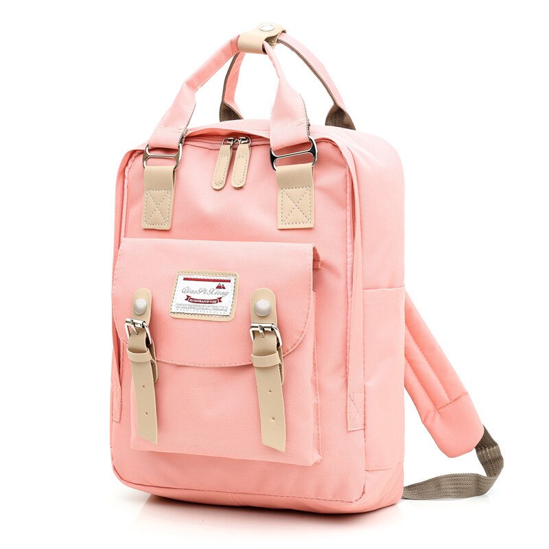 USB Backpack Women Shoulder Bag Female Laptop Backpacks For School Teenagers Girl Preppy Style Student Travel Backpack: Pink