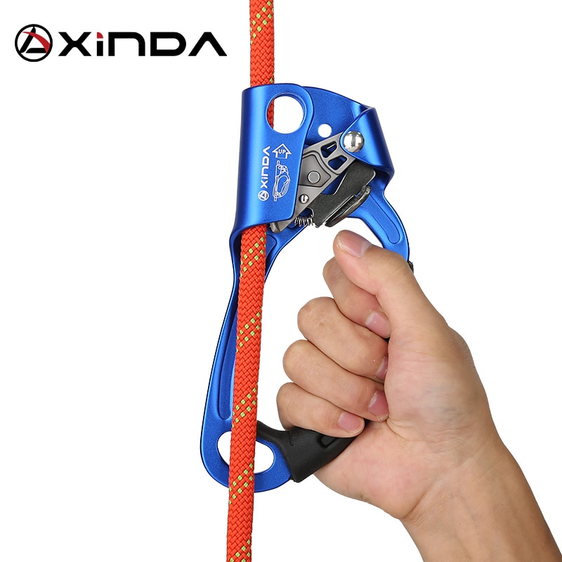 XINDA Outdoor Sports Rock Climbing SRT Right Hand Ascender Device Mountaineer Handle Ascender Climbing Rope Tools