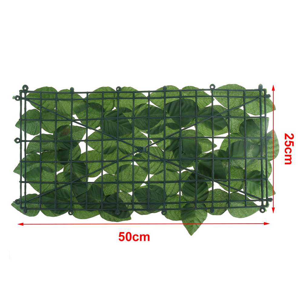 1x5m Plant Wall Artificial Lawn Backyard Grass Hedge Expandable Faux Privacy Garden Fence for Garden Outdoor Exterior Wall Decor