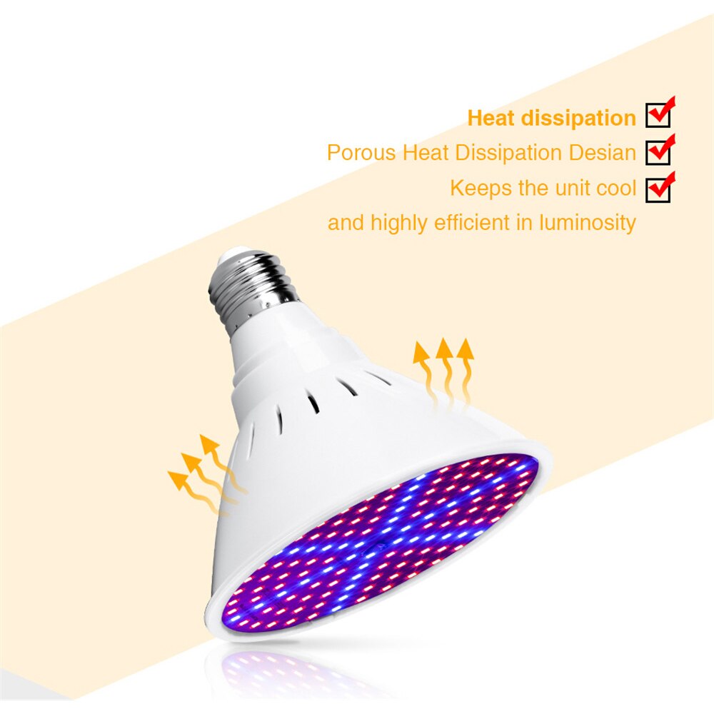 Newest LED Grow Light Full Spectrum Led Plant Ligting Bulbs Lamp E27 126LEDs 200LEDs 60/80LEDs Hydroponic Greenhouse Plant Light