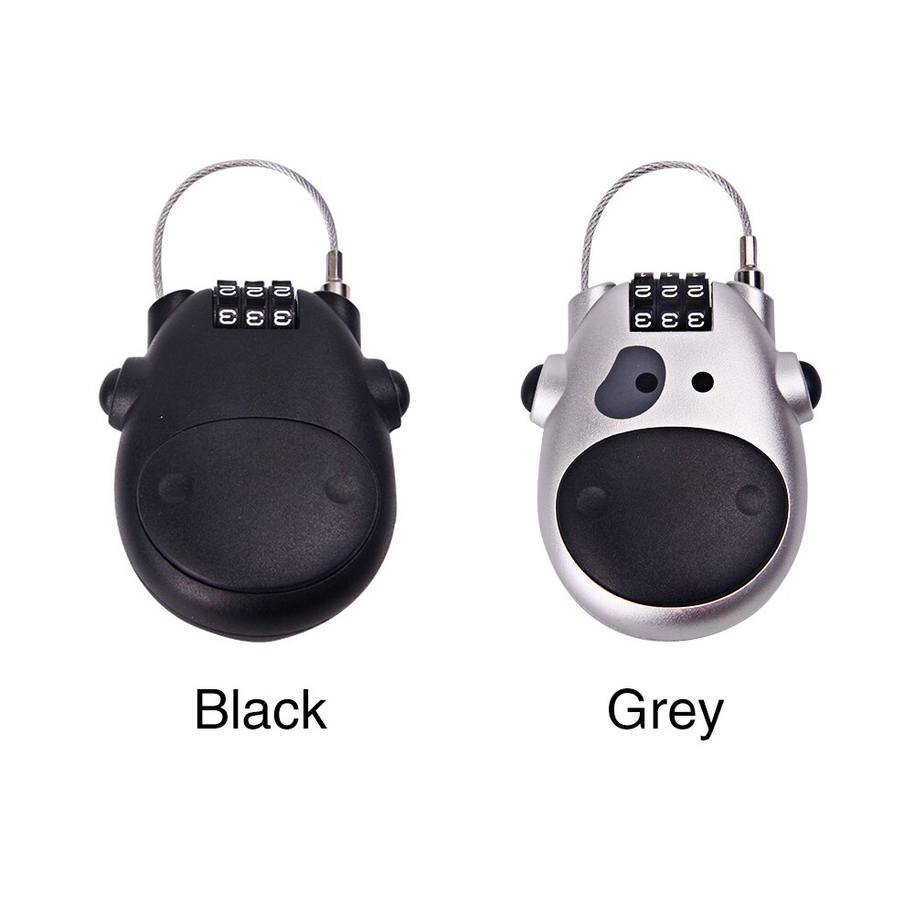 Telescopic Rope Anti Theft Padlock Password Lock Safety Zinc Alloy Luggage Portable Small Bicycle Durable Combination Digit