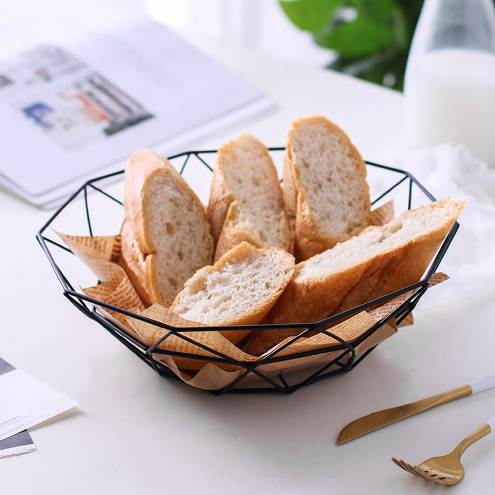 Fruitmand, container, schaal, ron mesh, geweven fruitmand, keukenblad, fruitschaal, decoratieve groentehouder