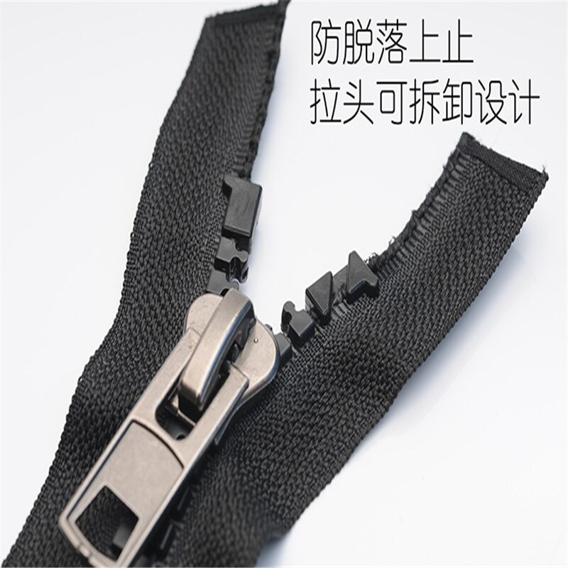 1piece No. 10 resin opening long zipper extra long zipper top coat zipper large tent zipper