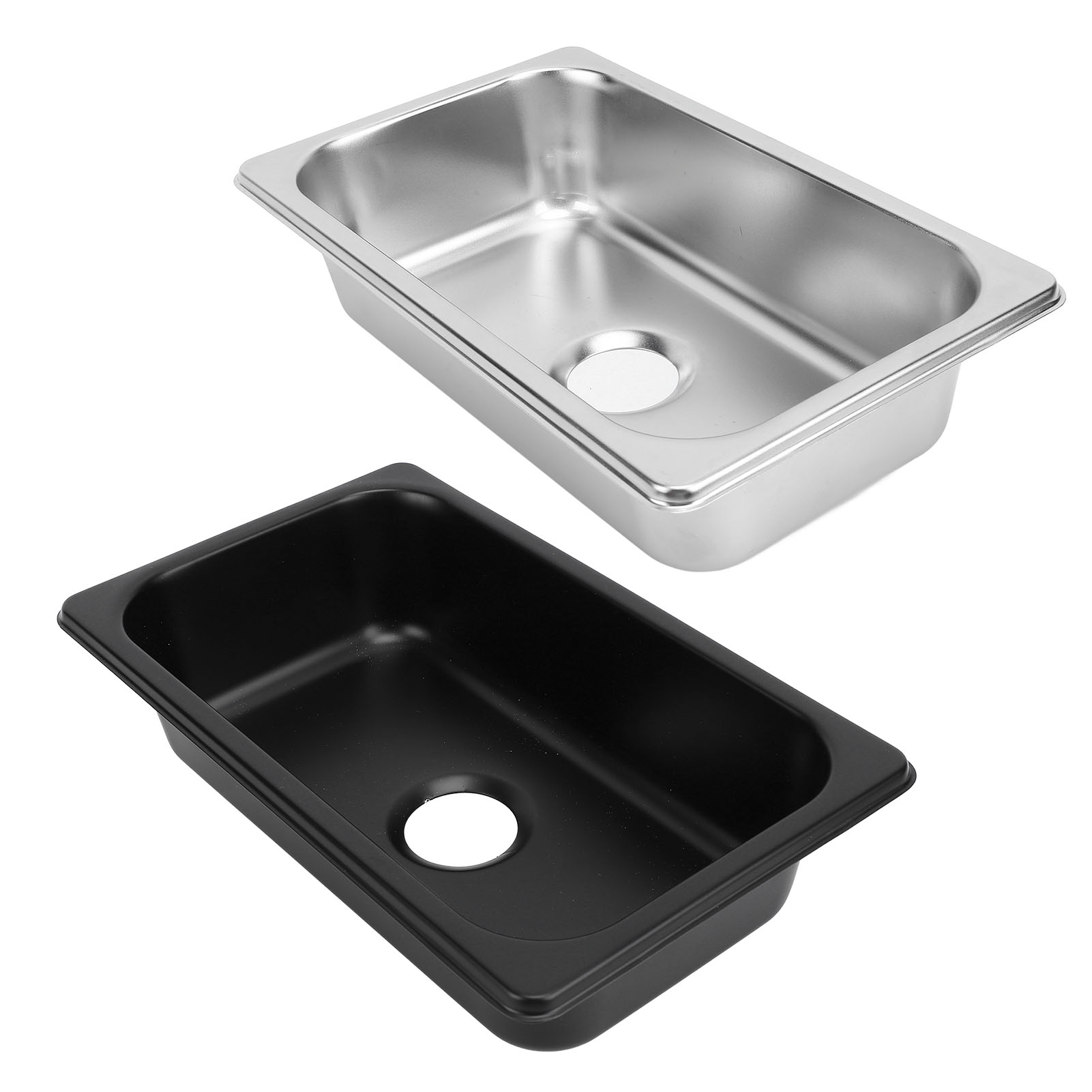 Küchenspüle, Waschbecken, Spüle, Küche, rechteckiges Handwaschbecken, Spüle mit 40 mm Abwasserauslass für Boot, Wohnwagen, Yachten, Boote