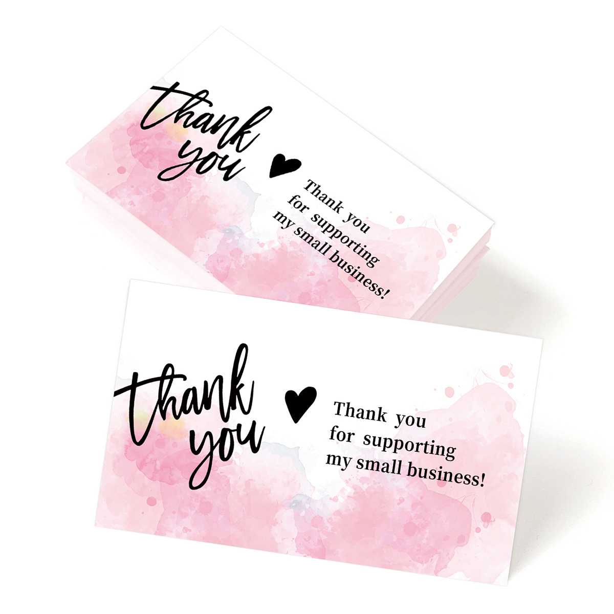 50 Stück Dankeskarte für Ihre Bestellung, rosa Dankeskarte zur Unterstützung kleiner Unternehmen, Dankeskarten, Etikett für Geschenkdekoration: Burgunderrot
