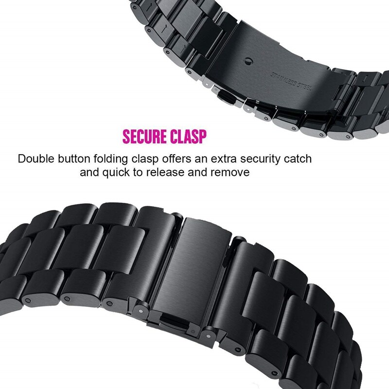 Rustfritt stål klassisk armbånd klokkebånd stropper og verktøy rem 24mm til suunto 9 baro suunto  d5 spartansk sport håndledd hr/baro