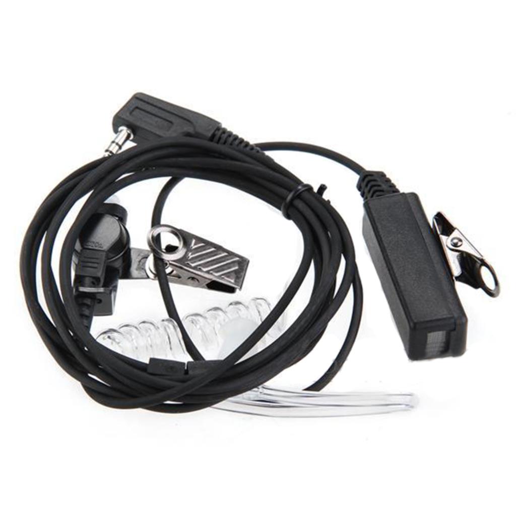 Etmakit Clear Tube Anti-Straling Beveiliging Headset Oortelefoon Voor Kenwood Walkie Talkie