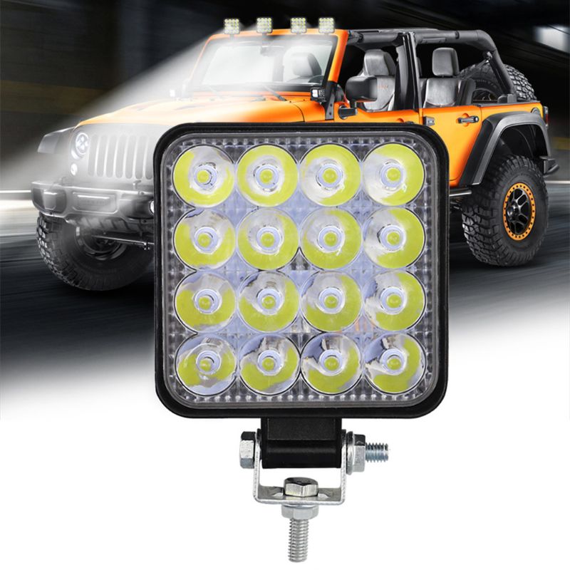 Mini 48w 16 led arbejdslys spotlight lamp bar bar suv off-road kørsel lamper