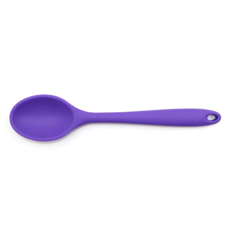 Colher de sopa de silicone utensílios de cozinha de silicone colher bakeware colher misturador de colher ferramentas de cozinha de longa duração utensílios de cozinha colher de bebê