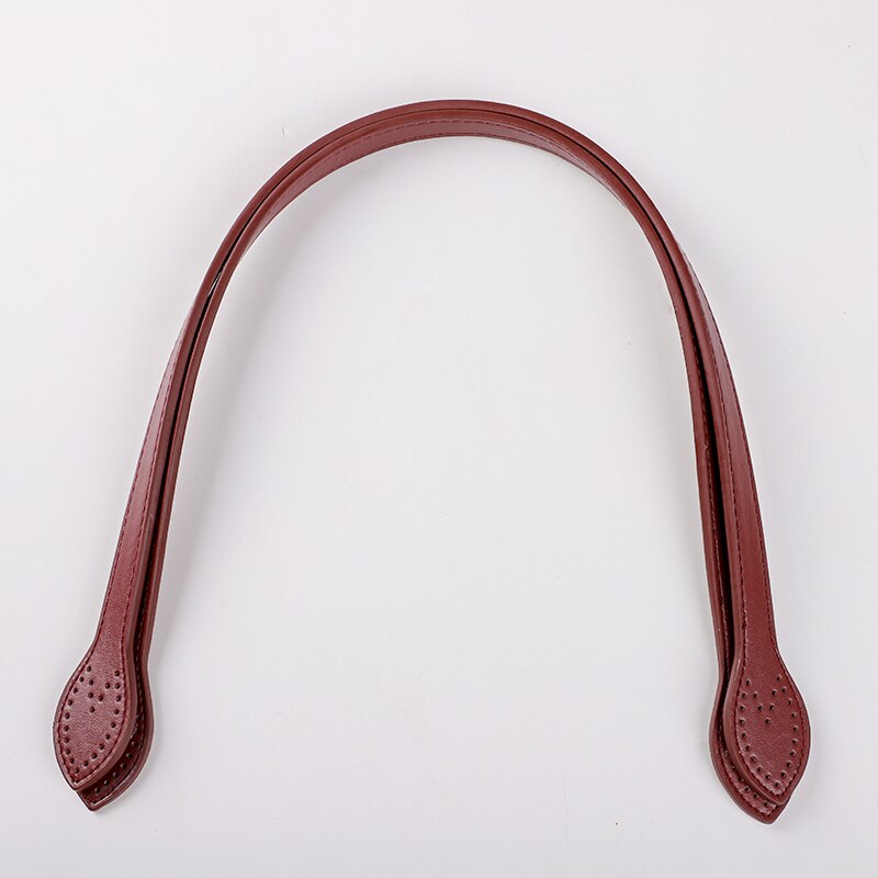 60cm Hand Sewing Simple Women Bag Strap Handle PU Leather Shoulder Bag Strap Belt Handbag Strap Handle DIY Bag Accessories: 2