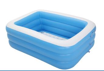 Nouvelle piscine gonflable adulte Double personnes piscine 3 couches piscine extérieure bébé baignoire eau jouer pour bébés: 1.1m