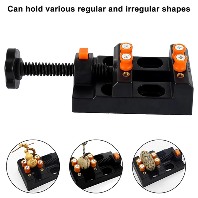 Newly Mini Bench Vice Muliti-Funcational Table Vice Carving Bench Clamp Drill Press Flat Vice Portable VA88