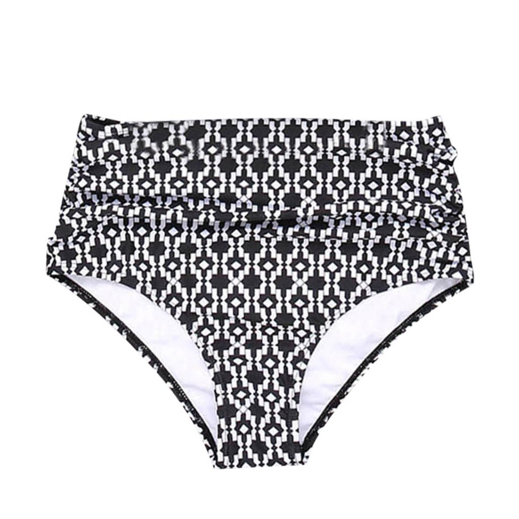 Traje de baño de Mujer separado Bikinis de fondo ropa interior de Mujer de cintura alta bragas de natación impresas mujeres pantalones de natación # y3: Gris / 3 XL