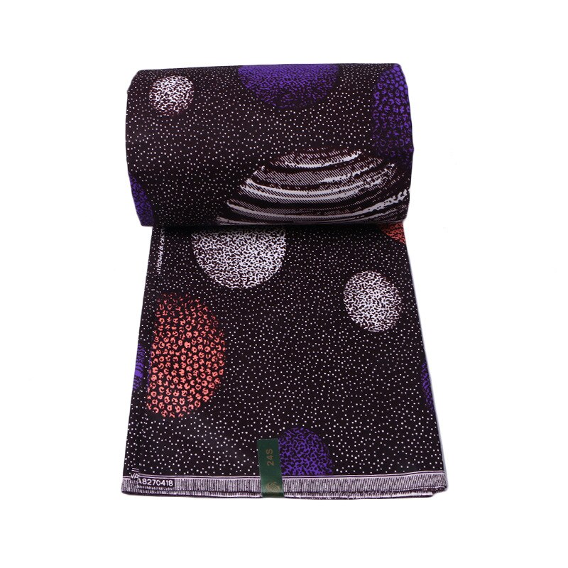 Tela africana de 100% algodón con estampado Circular, garantía de Anraka nigeriana
