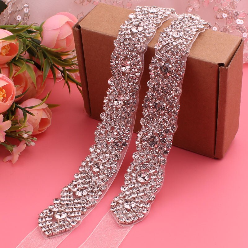 Bruids Trouwjurk Riem Kristal Strass Riem Jurk Diner Gordel