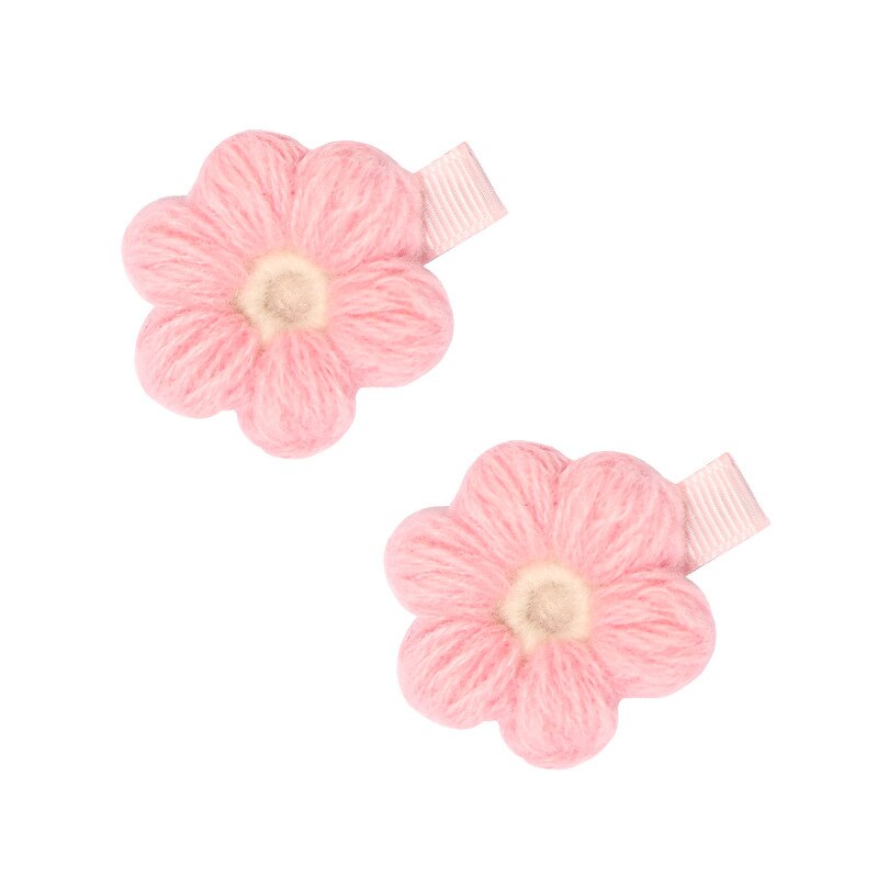 Diadema de ganchillo con flores para bebé y niña, accesorios para el pelo, diademas para niños, horquillas de lana, banda para recién nacido, accesorios Vintage: 2