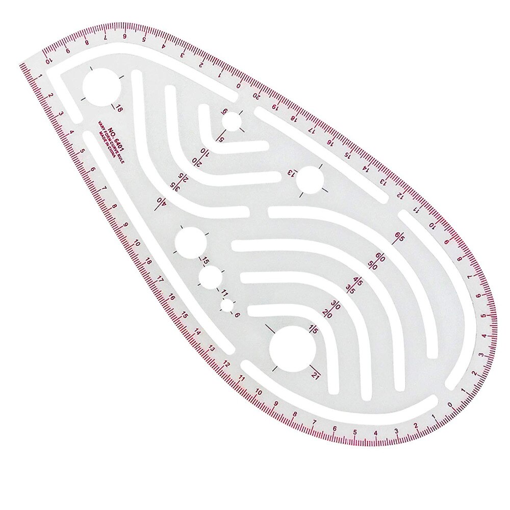 XRHYY Sewing Tools Sew French Curve Metric Shaped Ruler Measure For Sewing Dressmaking Pattern Bendable Drawing Template