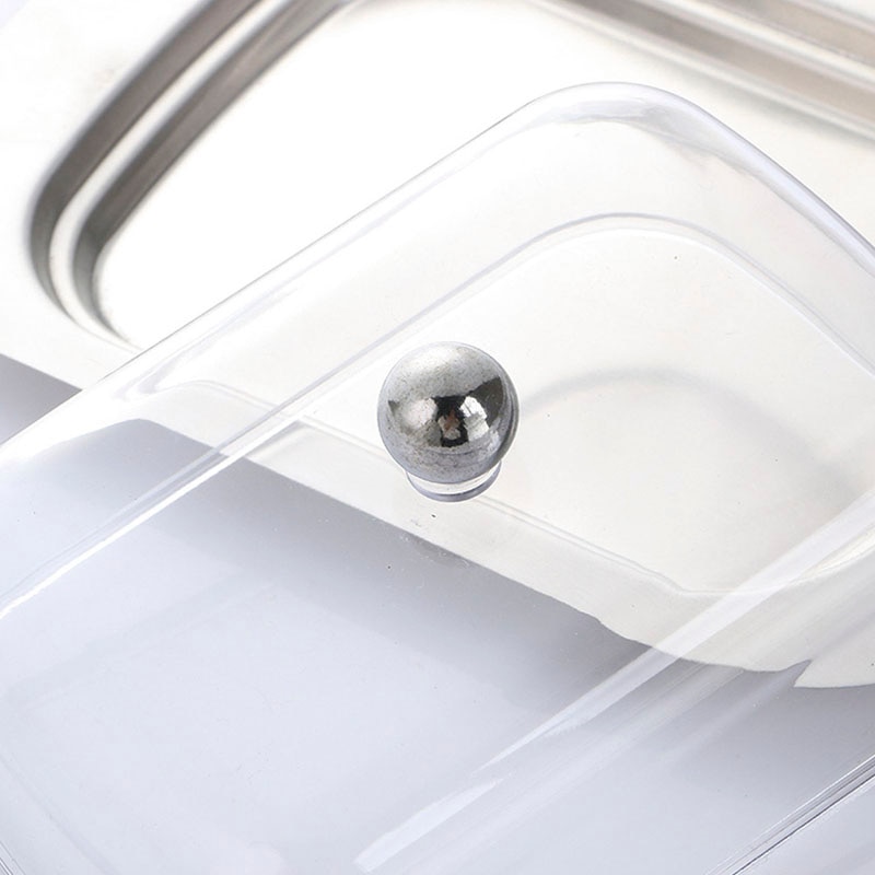 Roestvrij Staal Boter Doos Voor Keuken Koken Gerechten Steak Opslag Schotel Lade Met Cover Handig Bakken Brood Gebak Container