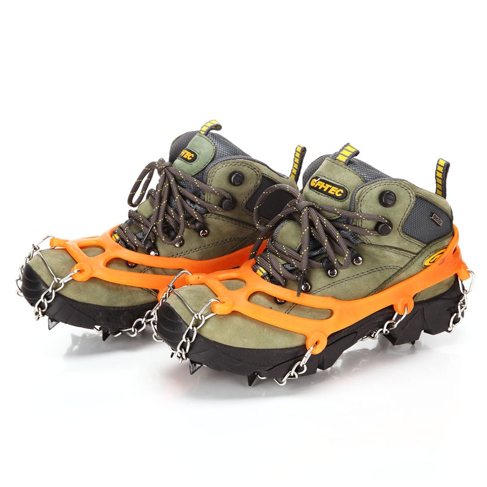 Snow Grippers for Shoes Ice Creepers Traction Cleats Anti-slip 8-teeth Claw Crampons Outdoor Skiing Climbing Snow Shoes Chains