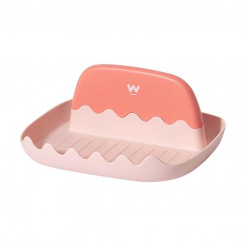 Sales! Spatel Rack Ontluikende Vorm Multifunctionele Pp Keuken Gebruiksvoorwerp Opslag Houder Voor Deksel Storaging: Oranje