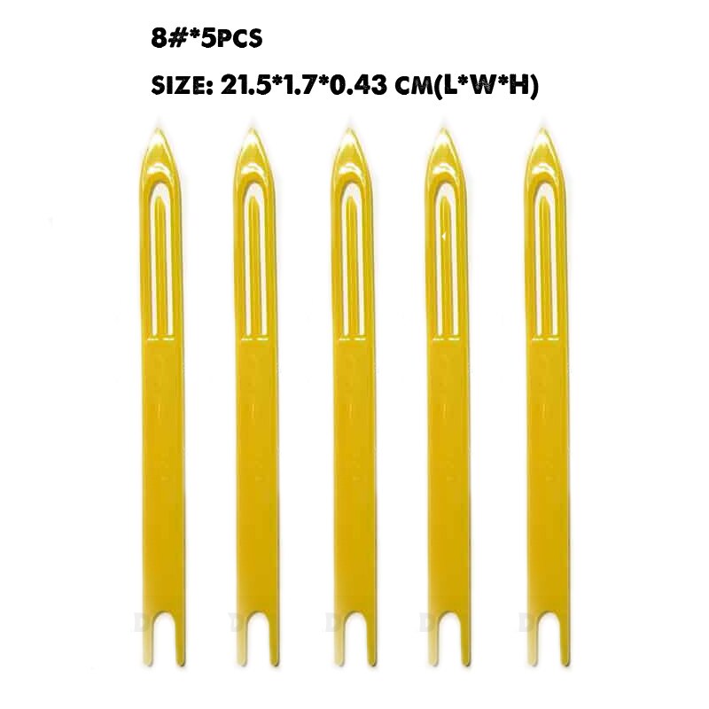 MNILOID 8pcs/lot Fishing Net Needle Repair Net Line tool Shuttles Mending Weaving Repair Netting Needle Fishing nets accessories: 8 size 5pcs