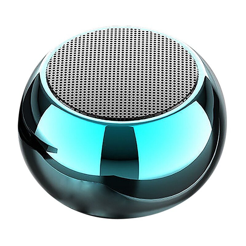 Bluetooth Mini Speaker Portable Wirelesss Boombox Powerful Subwoofer Round Small Steel Cannon Speaker Speakers Cute Speaker: Orange