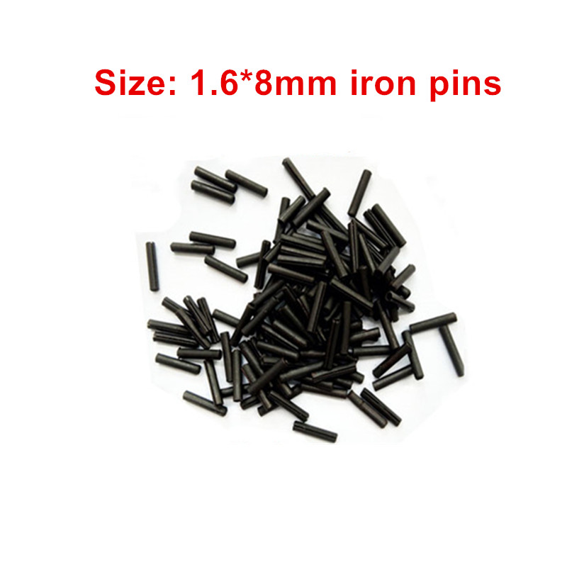 200 Uds 1,6mm 1,7mm Metal hierro acero llave de coche Pin plegable llave remota tornillos de fijación pasadores de retención de llave de coche: 5 Botones