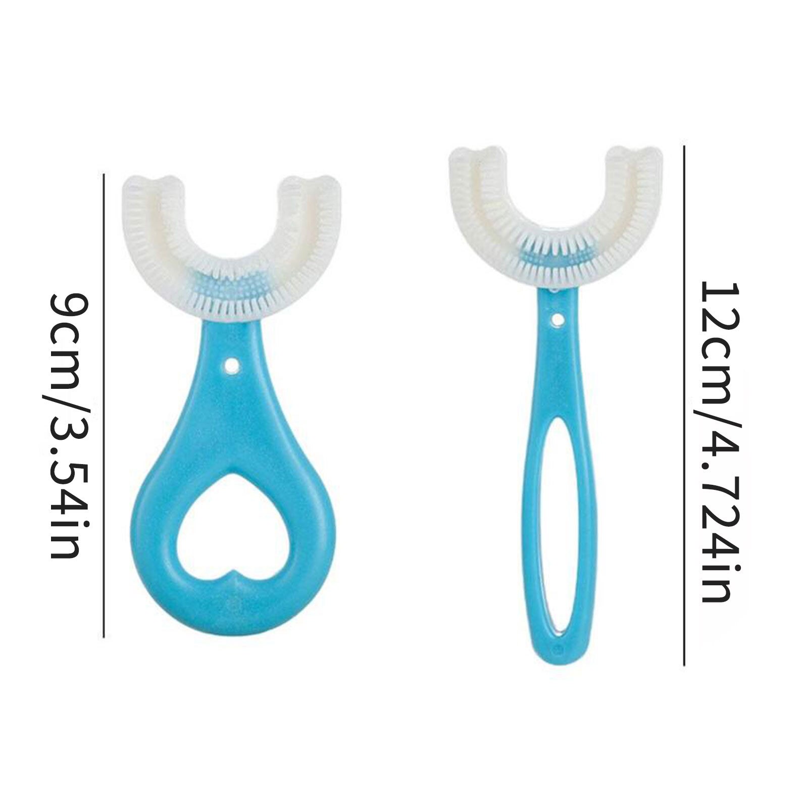 Spazzolino da denti per bambini spazzolino da denti a forma di U a 360 ° spazzolino da denti per bambini in Silicone spazzolino da denti per bambini età 2-12 spazzolino da denti per bambini