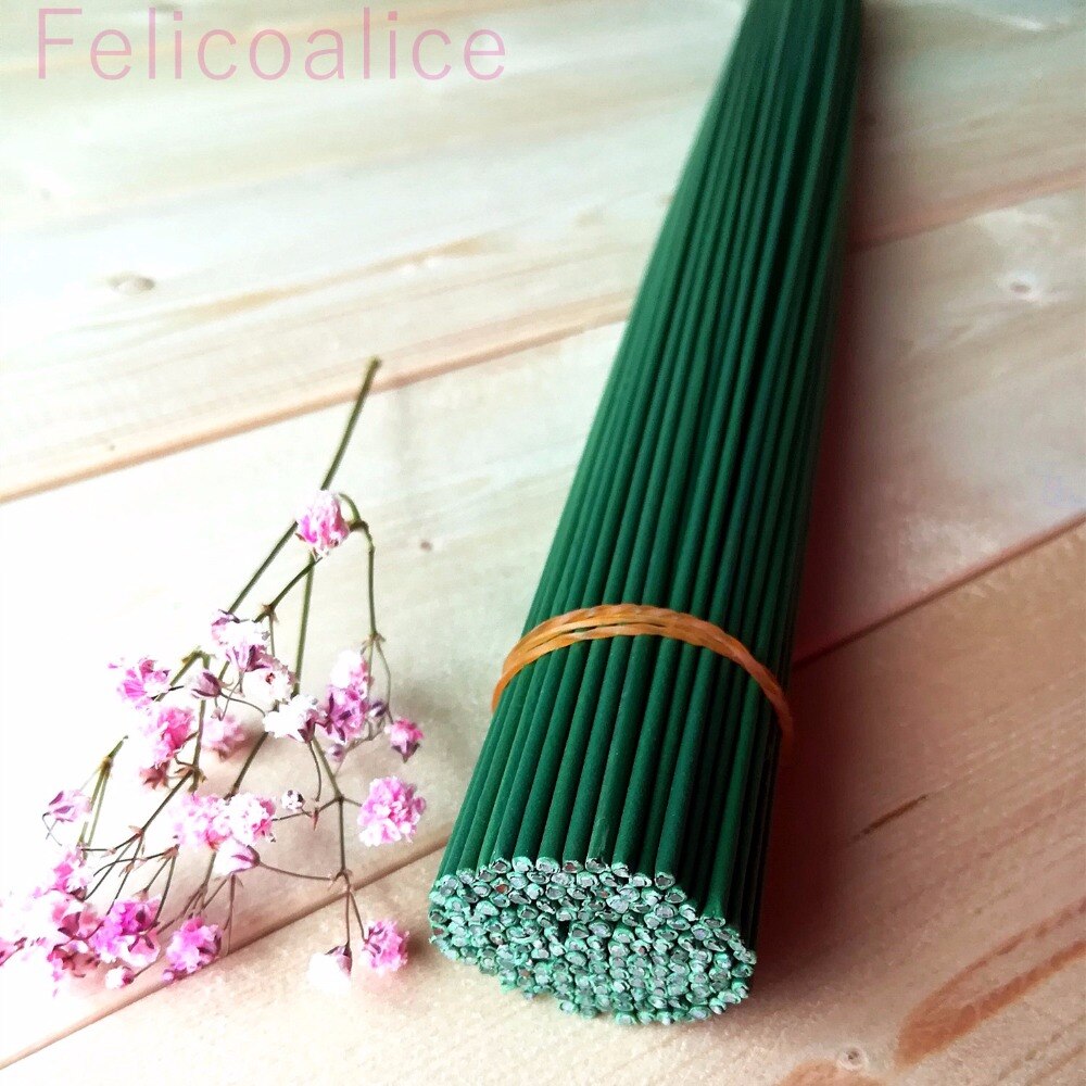 100 stks/partij Dia: 2mm 2 # Nylon Bloem Draad Handgemaakte DIY Zijde Bloem Draad Steel